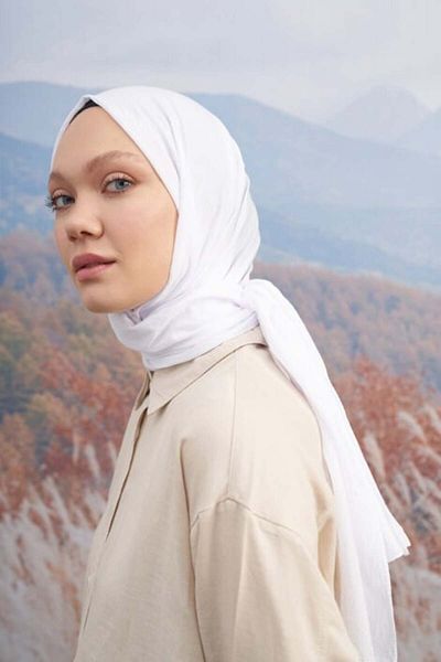 ARMANDA OLAY Cotton Shawl - Off-White