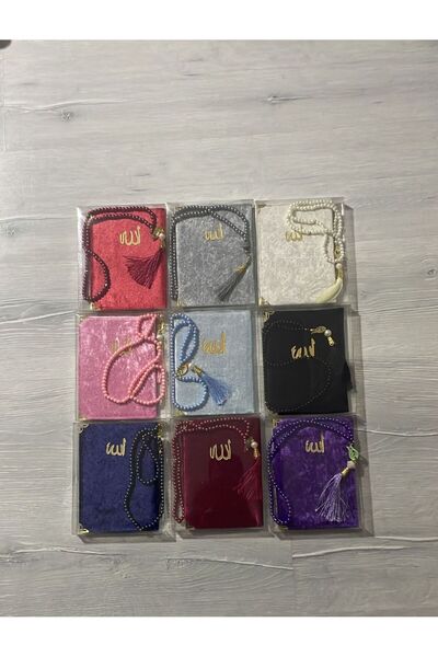 ArasFashion 10 adet hediyelik yasını şerif ve teşbih seti karışık  renkler