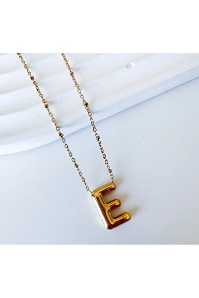 ZD JEWELRY Çelik Bombeli A C N M Z Harfli Gold kolye
