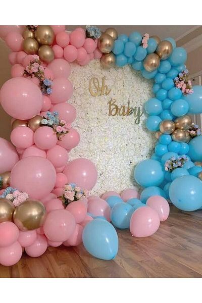 ikm balon Gender Party Balloon 30 Pieces Pink Blue