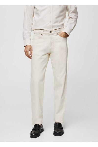 MANGO Man Proste spodnie Bob Jean