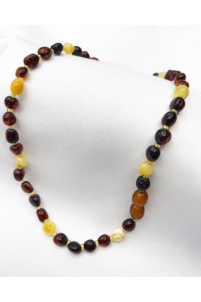 Crystalclem Amber Baby Necklace Real Approved Amber Natural Stone