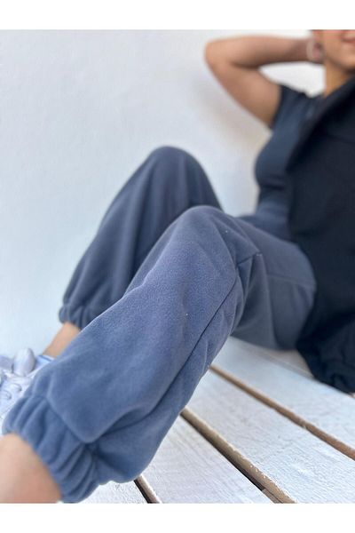 belean Ψηλόμεσο γυναικείο παντελόνι Jogger - Χειμερινό ύφασμα από χοντρό φλις
