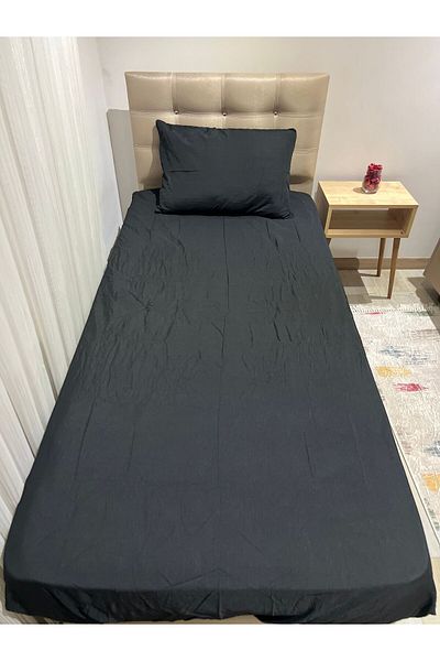 Belsina Home Single Elastic Sheet and Pillow Case with Cover - 100X200 cm / 50X70 cm