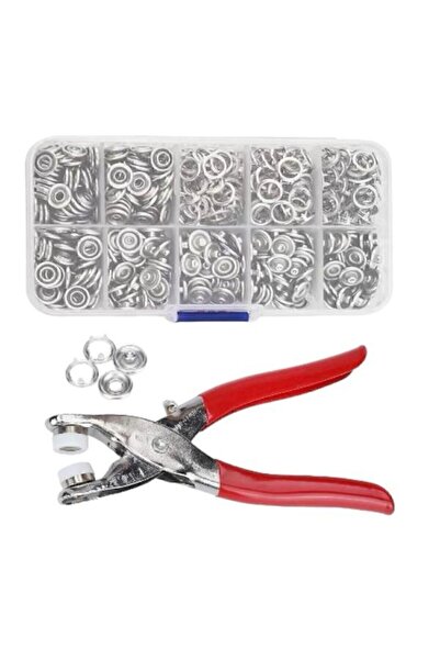 hy ticaret 9.5 Mm Metal Çıt Çıt, El Pensesi, Set-saklama Kutusu , Gömlek ve B...