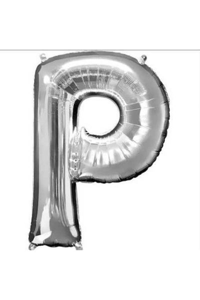 İkmal P Silver Letter Balloon