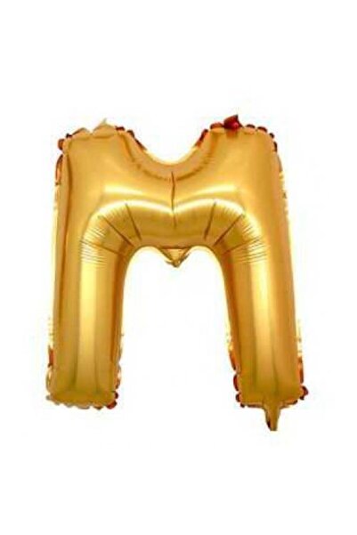 PARTİSERÜVENİ حرف بالون فويل حرف M ذهبي 34 بوصة (76 سم)