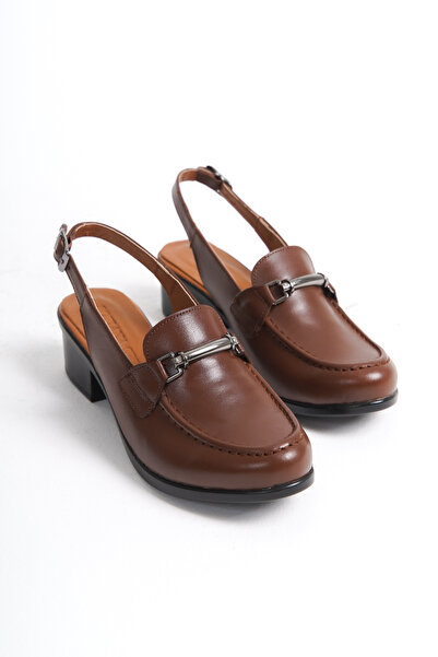 DeriBella صنادل نسائية يومية من الجلد الطبيعي