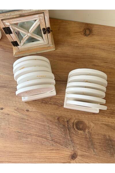 Vela Anatolia 12'li Burç Bardak Altlığı Seti, Astroloji Temalı, El Yapımı, Dekoratif Hediye