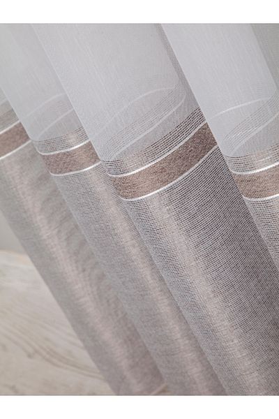 MebelPort Curtain 7 Types of Colorful Luxury Bamboo Taped Tulle - Bird Eye Sewing Shape