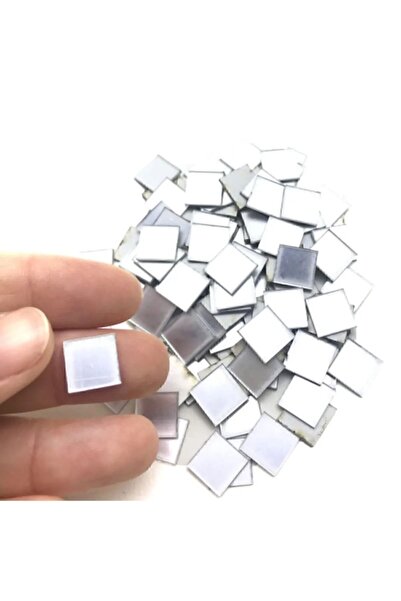 Tahtakurusu Tasarım 1cm Kare Gümüş Renk Pleksi Mozaik Yapışkanlı Ayna ( 200 A...