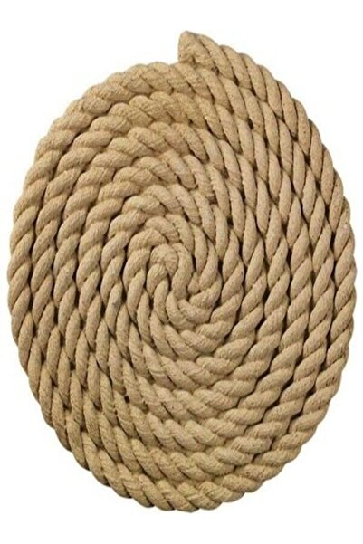 EBA 12 Mm Kendir Halat - Jüt Halat Kalın Ip Salıncak Halatı 5 Metre
