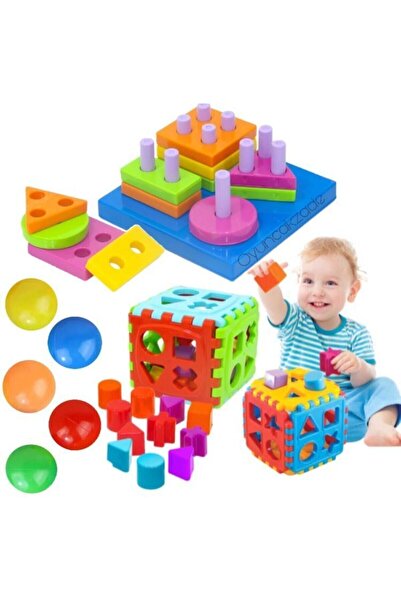 OyuncakZade Geometrik Şekiller Bulmaca + Bul Tak Puzzle Eğitici Zeka Geliştir...