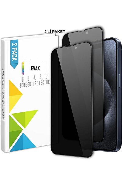 Evax (2'Lİ GUARD HAYALET) Iphone 15 Pro Uyumlu Hayalet Tam Kaplayan Guard Ser...