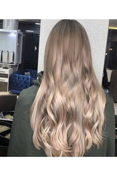 AKOLİFE Küllü Sarı Yarım Ay Çıt Çıt Postiş - Fön Maşa Uygulanabilen Yüksek Ka...