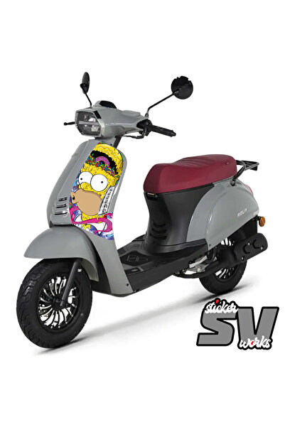 ARONA Motosiklet Kaplama Sticker Evrensel Motor Etiket Modeli Kaplama Folyosu...