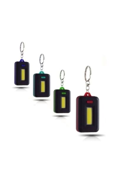 harry Anahtarlık El Feneri Cob Led Fener Mini Led Fener Flaşör ( 3 ADET PİL HEDİYE )