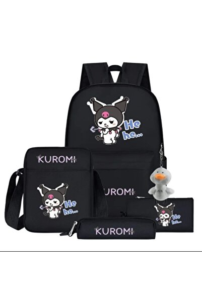 bundle island Set de 2 rucsacuri pentru copii cu figurine Kuromi - Include ch...