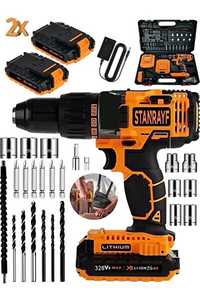 Hilta Power Alman W-POWER 258/20 Çelik Şanzıman Bakır Sargılı Çift Akülü Şarjlı Darbeli Vidalama Matkap Tam Prof