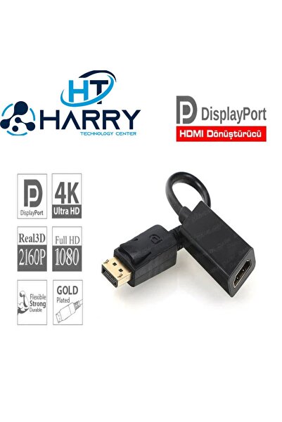 harry Dısplayport Erkek To Hdmı Dişi 4k*2k Çevirici-dp T0 Hdmi