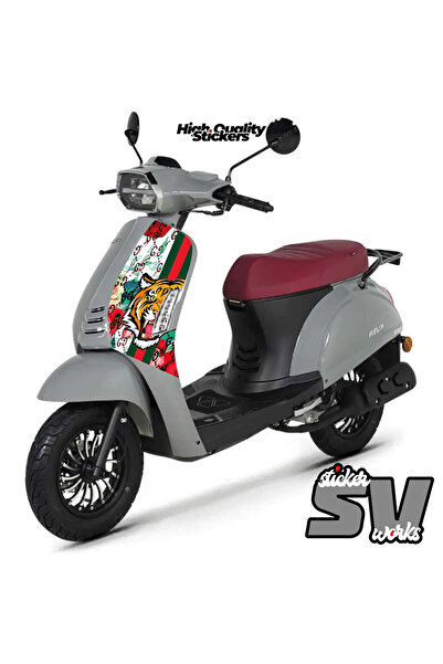 ARONA Motosiklet Kaplama Sticker Evrensel Motor Etiket Modeli Kaplama Folyosu GG Tiger Design
