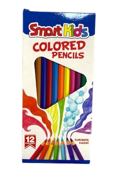 Smart Kids 12 Renk Boyama Seti Kuru Sulu Pastel 3lü Ekonomik