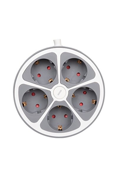 harry 5'LI 1.5 METRE KABLOLU AKIM VE ÇOCUK KORUMALI BEŞLİ PRİZ  ACMA KAPAMA D...