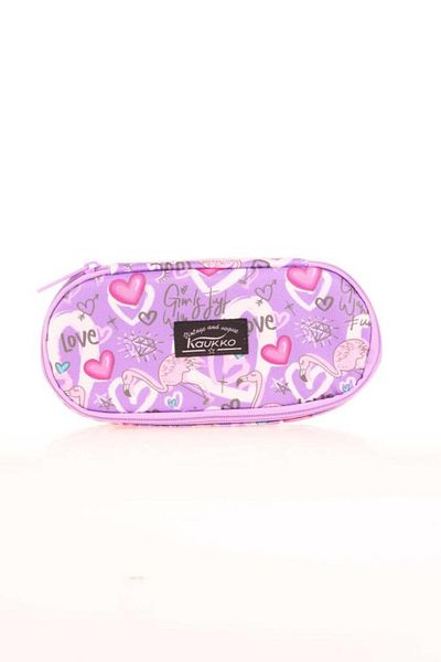 KAUKKO Geantă specială pentru stilou Flamingo Nature - Compartimentată K2629