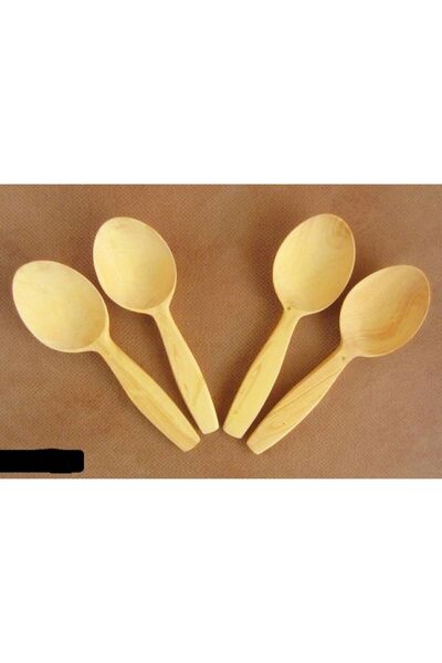 MELODY Kaliteli Şimşir Ağacı 1 Set 4 Adet Oyun Kaşığı