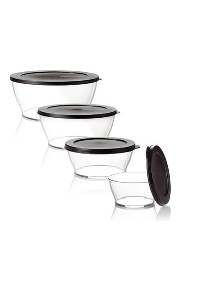 Tupperware Royal Set 4-Piece Storage Serving Container (990-1.3-2.4-4) Hsgl
