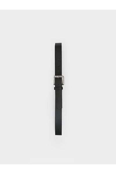 LC Waikiki ACCESORII LCW - Cureaua de dama cu aspect piele neagra