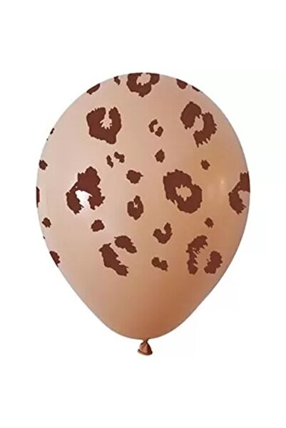 Parti Station 5 بالونات لاتكس مطبوعة - نمط الزرافة