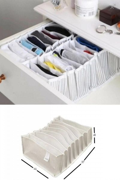 ALAS Gray Accordion Organizer - Drawer Organizer, Large