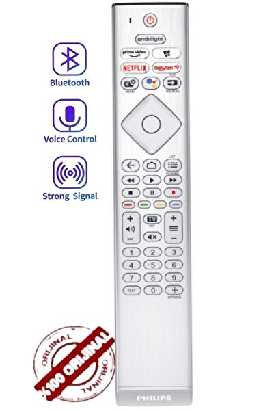 Philips Ambilight Sesli Komut Uhd Oled 55pus8807 50pus8887 Src-4526 Tv Uzakta...