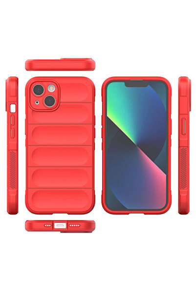 zore جراب Zore مصنوع من السيليكون العرقي لهاتف Apple iPhone 13 مع تصميم سطح خ...