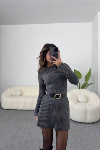 berceste Layana Triko Örgü Elbise