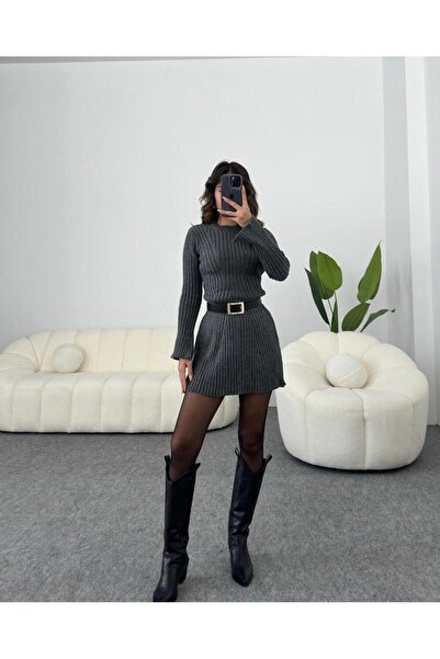berceste Layana Triko Örgü Elbise