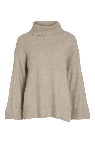 VILA Strickpullover mit Rollkragen