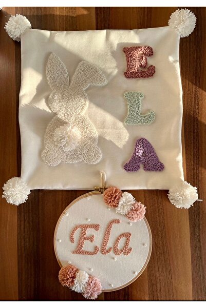 afralya home Bebek Kapı Süsü Ve Takı Yastığı/ Bebek Hediyelik / Bebek İsimlik