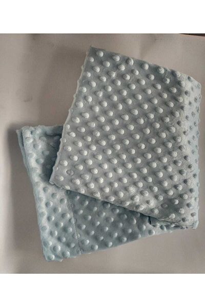 Miniworld Blue 80x100 Cm Chickpea Pattern Baby Blanket 085-13234-021