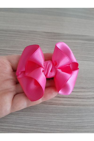 Accessories مشبك من الساتان للأطفال - مشبك بدون شعر، مشبك واحد لحديثي الولادة والرضع