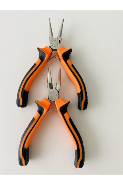 YAĞMUR BİJUTERİ Mini Kıvırma Takı Pensesi Ve Karga Burun Pense - 2li Set