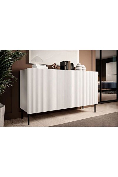 mmluxuryhome Şıklığın ve Fonksiyonelliğin Buluştuğu Çizgi Kapaklı Mdf Konsol:...