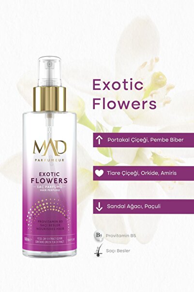 Mad Parfüm Mad Exotic Flowers 160 ML Saç Parfümü