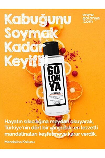 Golonya Ekşi Mandalina Kokulu Kolonya - Cam Şişe 250 ml