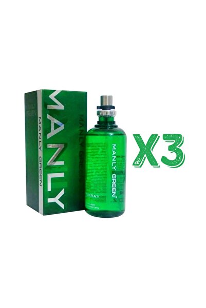 Manly Green Edc 125 Ml Erkek Parfüm 3 Adet