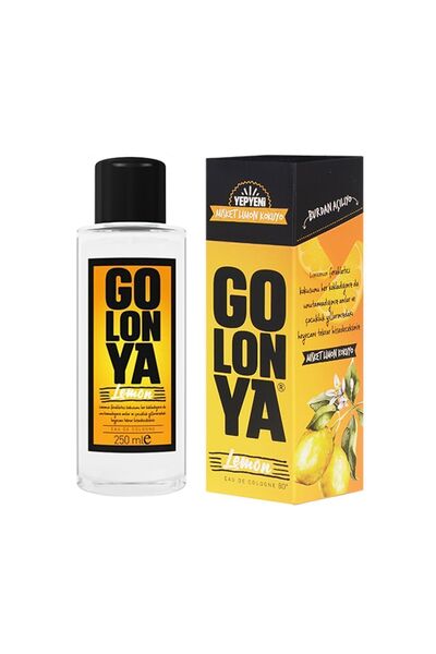 Golonya Misket Limon Kokulu Kolonya - 250 ml Cam Şişe