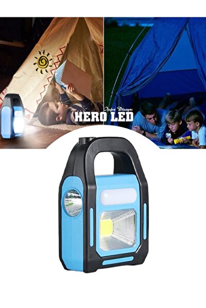 Hero Led Hl-5505 3 Watt Şarj Edilebilir Güneş Enerjili Solar El Feneri 3 Modl...
