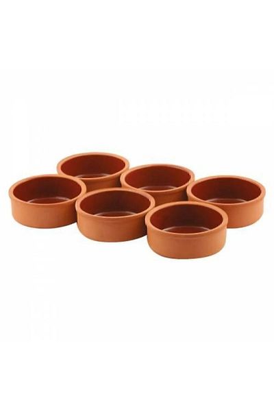 HOMENESS 6-Piece Pudding Pot Set - Casserole and Souffle Container