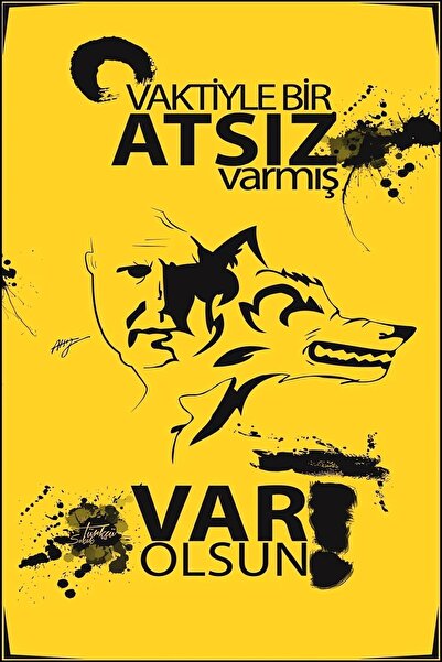 Teona Ahşap Ahşap Hüseyin Nihal Atsız Türk Duvar Poster